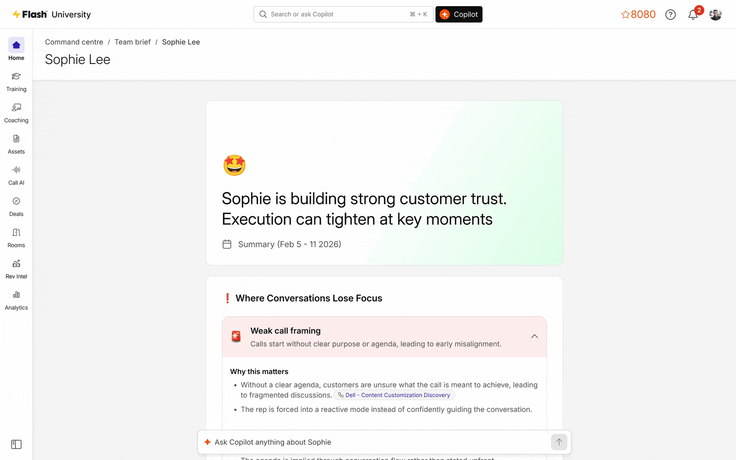 See every rep clearly. Coach with precision