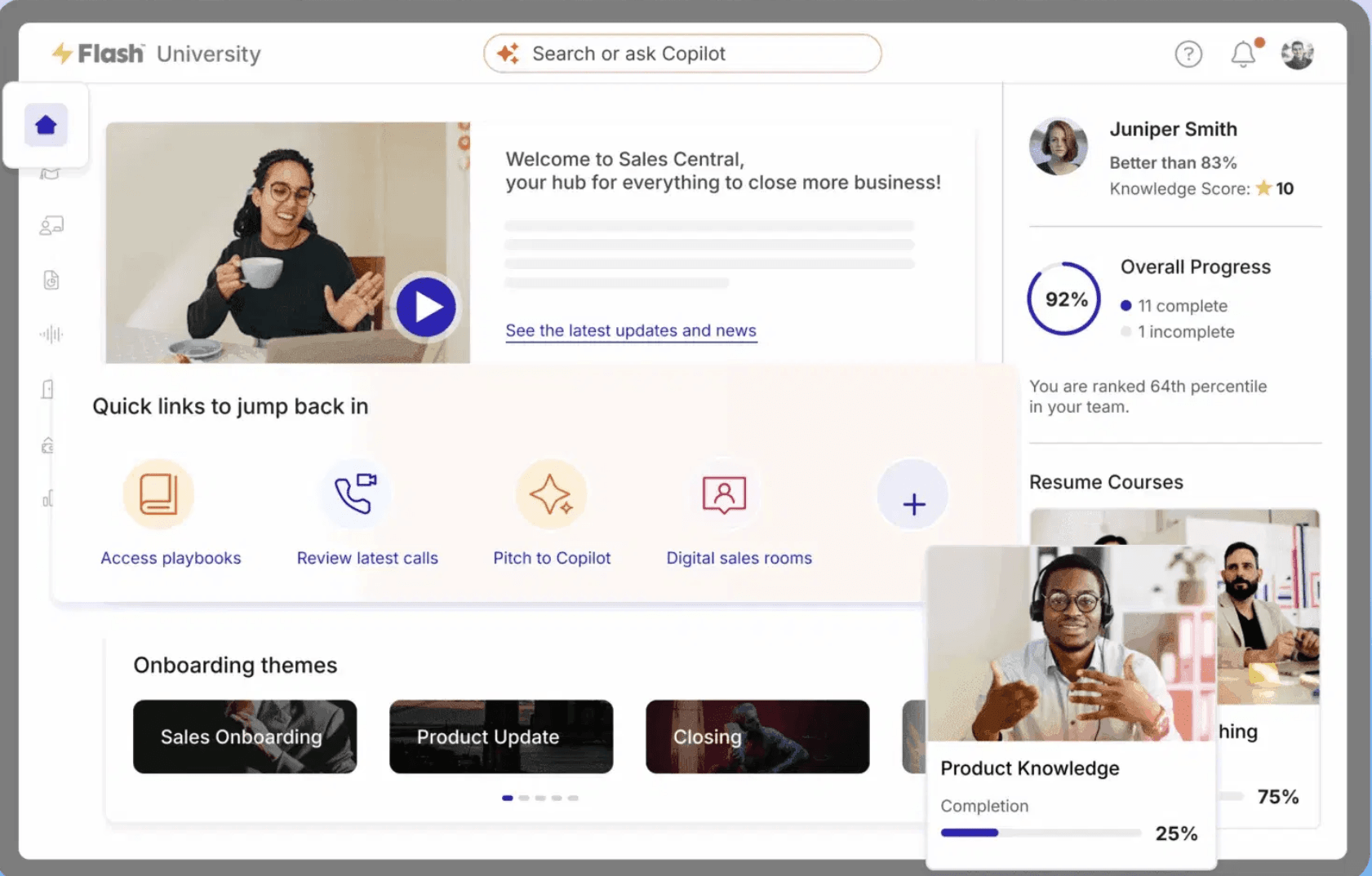 mindtickle-sales-central-home