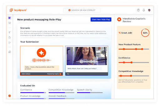 Mindtickle's AI Sales Role Play Tool is built for modern revenue teams
